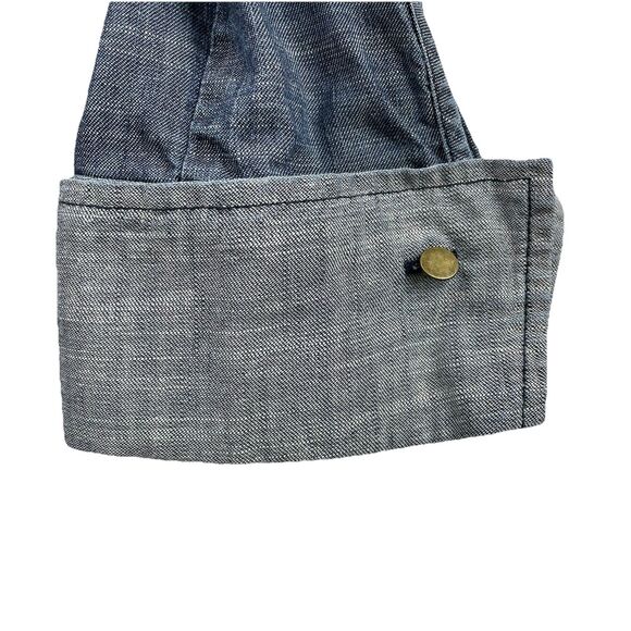 Trina Turk Darya Long Sleeve Chambray Dress Linen Blend-M - Picture 13 of 16